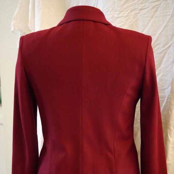 Sachi Collection Burgundy Wool Jacket - Picture 2 of 8